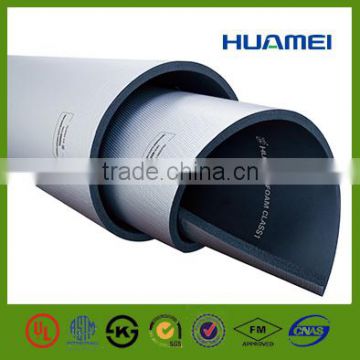 PVC/NBR Rubber Plastic Foam Board With Aluminium Foil