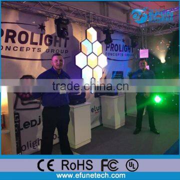 2017new design diy honeycomb led light,3D night club rgb wall tile