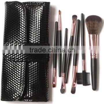 New Arrival 7Pcs Make Up Tools Pincel Maquiagem Superior Soft Cosmetic Makeup Brush Kit With Pouch Bag Case
