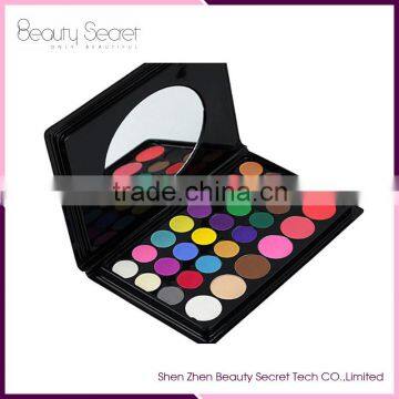 Professional factory supply lady cosmetics set 30 warm colors palette makeup eyeshadow