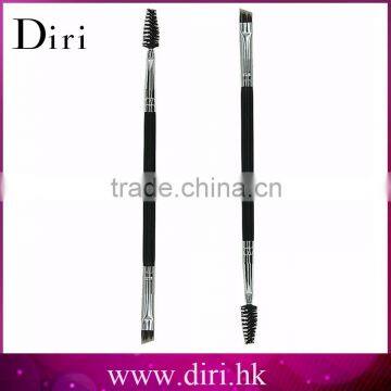 Protable wood handle eyebrow pencil with mascara brush