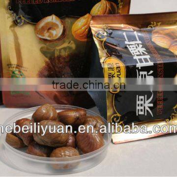 Health organic snack Roasted and peeled chestnuts