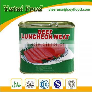 Round Food Storage Tin Ready to Eat Beef Luncheon Meat