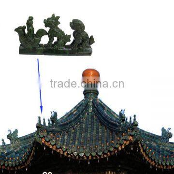 Handmade sculpture ceramic statue of oriental garden