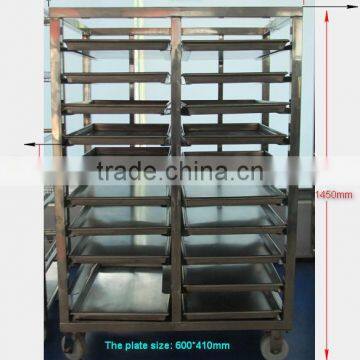 Stainless steel 304 plate trolley for workshop