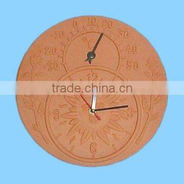 unique decorative garden terracotta clock