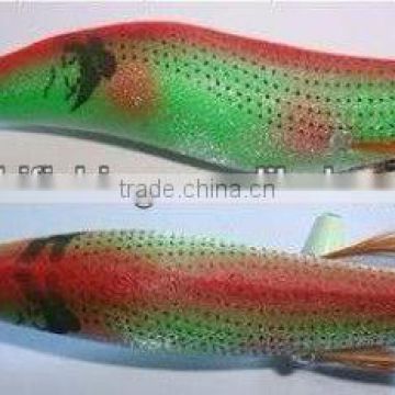 Popular luminous soft plastic squid lure