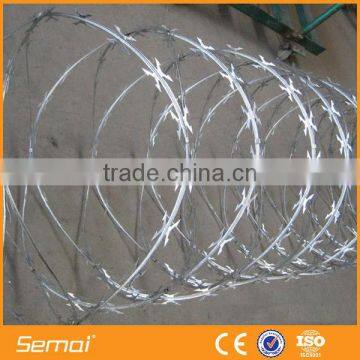 Security fencing cbt-60 razor barbed wire/safety razor wire