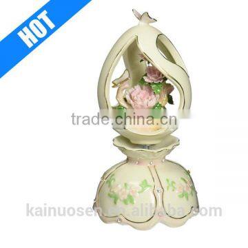 custom ceramic Easter egg shape musical figurine