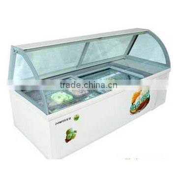 countertop ice cream display freezer