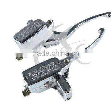 Chrome Left & Right Brake Clutch Lever Master Cylinder Universal 25mm