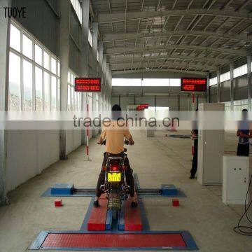 Motorcycle testing line