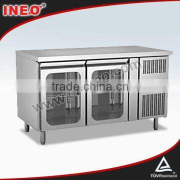 Commercial Kitchen Beer Bottle Refrigerator/Clear Glass Door Refrigerator/Glass Door Counter Top Refrigerator