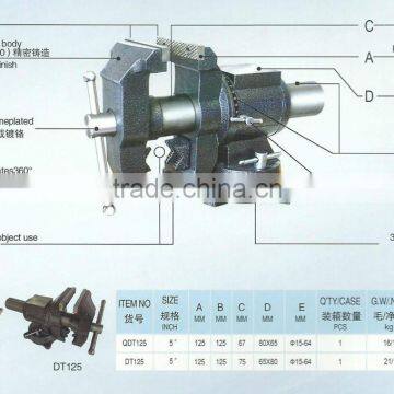 Multi-function 360 Jaw Rotation and Swivel Bench Vise 5" photo-6