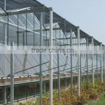 BaoLiDa Glass Greenhouse With Outside Shading Net photo-3