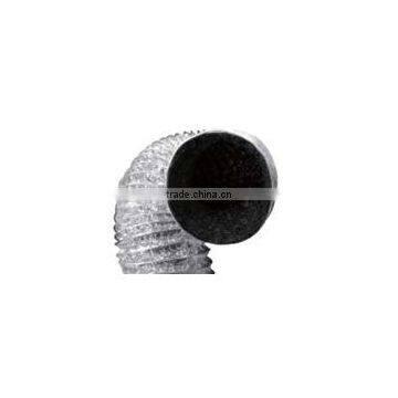 Hydroponics diameter 4" 6" 8" 10" 12" 25ft standard double layers aluminium flexible air vent ducting pipe with black inside