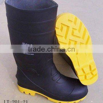 CE EN ISO 20345 S5 PVC boots, chemical resistant safety boots manufacturer/turquoise boots