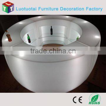 2015 Hot Sale Plastic Led Round Small Bar Counter photo-2