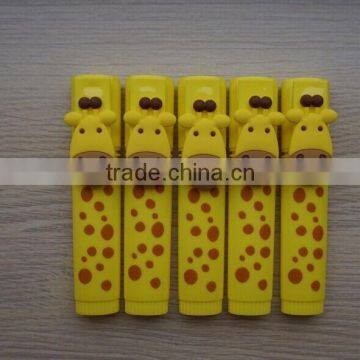 Lovely promotional highlighter maker pen with giraffe head