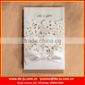 Ceremony Crad Heart Shaped Wedding Invitation Card