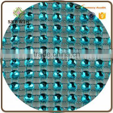 2016 Sparkle Rhinestone Diamond Mesh Wrap for Wedding Decoration photo-3