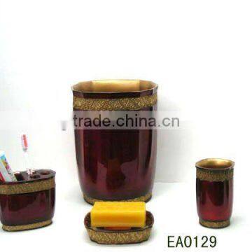 EA0129 red high quality resin medical waste basket