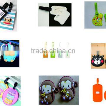 Samples Free Factory Supply Cheap Custom Plastic Rubber Silicone or Eco-friendly Pvc Luggage Tag photo-3
