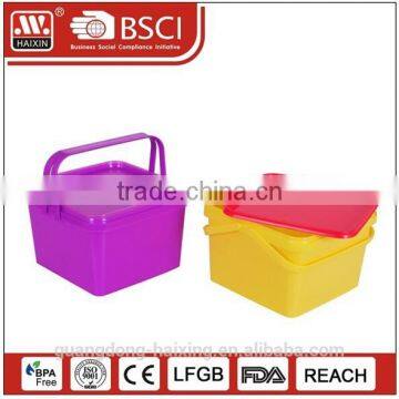 promotional plastic food container with printing as gift