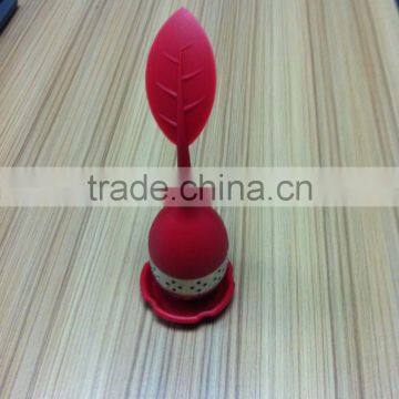 Stainless Steel tea Ball Shape Tea Leaf Strainer silicone Infuser Filter Tools