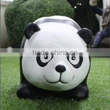 Life Size Cute Cartoon Fiberglass Panda Statues for Park photo-2