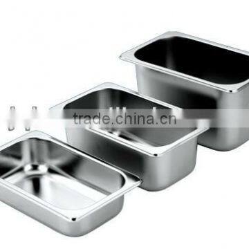 stainless steel gastronom pan gn food pan