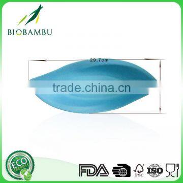 Colorful Diswasher Safe Bamboo Snack Set Fiber Snacks Candy Plate photo-2