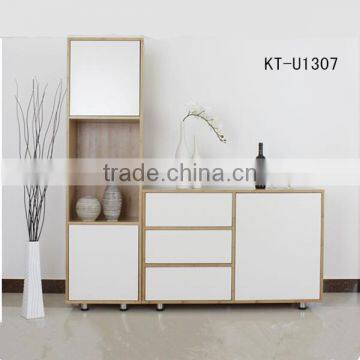 Popular combined bamboo corner cabinet for storage things in living room