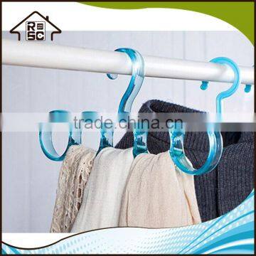 NBRSC Multi-function Plastic Scarf Hanger 5 Holes Scarf Hangers Towel Hanging Closet Organiser photo-3
