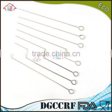NBRSC Long Flat Metal Chrome Plated BBQ Skewers, Grill / Barbecue Shish Kebab Kabob Skewers photo-2
