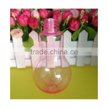 Empty Transparent Plastic Light Bulb PET Plastic Light Bulb Shape Bottle photo-3
