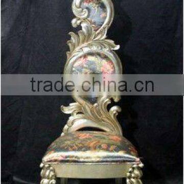 High back silver leaf with fabric furniture