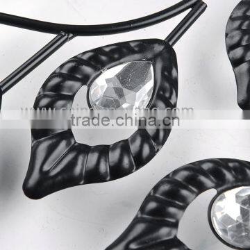 Vintage Crystal Metal Wall Digital Clock photo-5