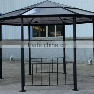 Aluminum Frame Outdoor Sun Gazebo PVC Top
