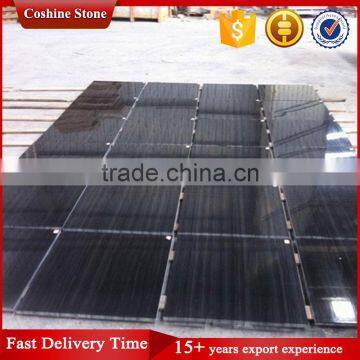 Chinese Royal Black Marble, Black Absolute Vein Cut Marble photo-6