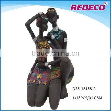 Polyresin african style decoration