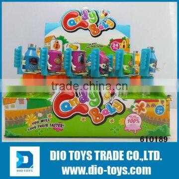 Hot!cheap plastic candy sticker with cartoon character for sale