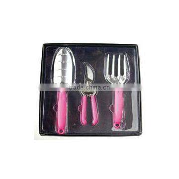 aluminum garden tool set/trowel fork hoe rake /pruning shear/lopper/hedge shear/hand saw/grafting knife