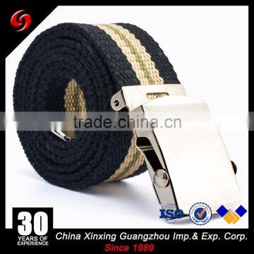 Military Classical Canvas Pants' pp Belt for Officer Cotton or Nylong Polyester Ribbon Metal Buckle Canvas Belt photo-2