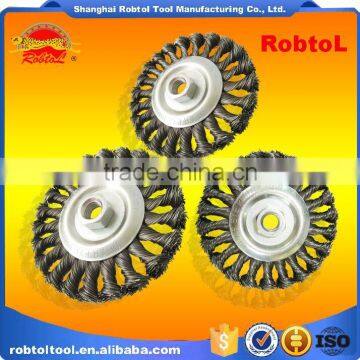 115MM Brush Wheel Twist Knot Crimped Bowl Disc Abrasive M14 Round Grinding Cheaning Brush photo-2