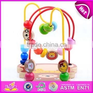 2017 New Design Multi-function 5 in 1 Kids Wooden Toy With Beads Maze W11B136 photo-6