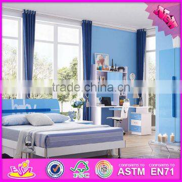 2016 Wholesale Modern Wooden Children Bunk Bedroom Designs W08H043 photo-6