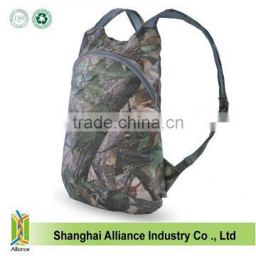 2015 New design tree camo nylon waterproof foldable backpack