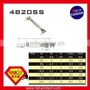 4820SS Ladder Vertical Life Line System Hardware Equipment Parts Stainless Steel Jaw and Jaw Turnbuckle photo-2