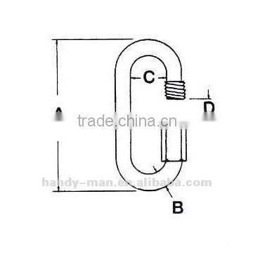 Marine Deck Hardware Stainless Steel Triangle Quick Link photo-3